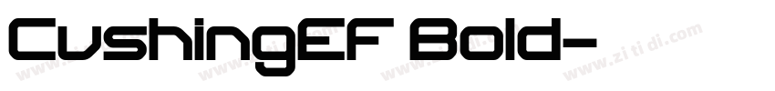 CushingEF Bold字体转换